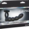 Fantasy C-Ringz Posable Partner Double Penetrator - Black - Varta Mayoreo