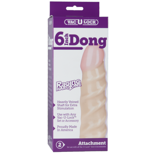 Vac-U-Lock-6inc Dong-Ragi White – Varta Mayoreo