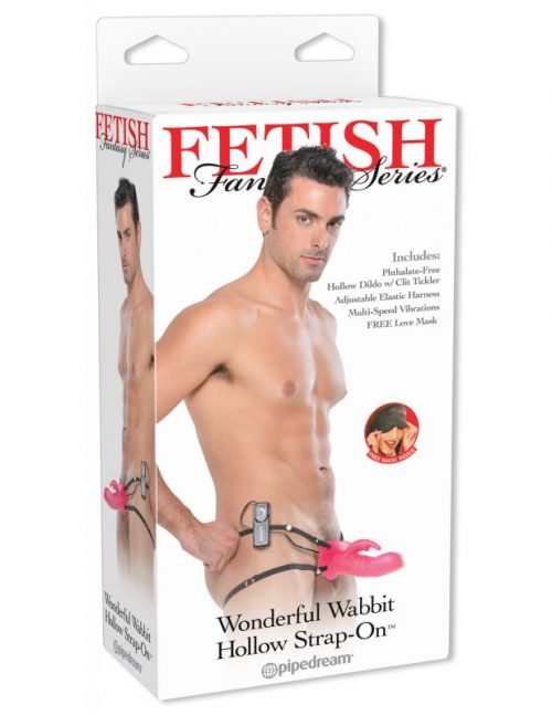 Fetish Fantasy Series Wonderful Wabbit Hollow Strap-On – Pink – Varta Mayoreo