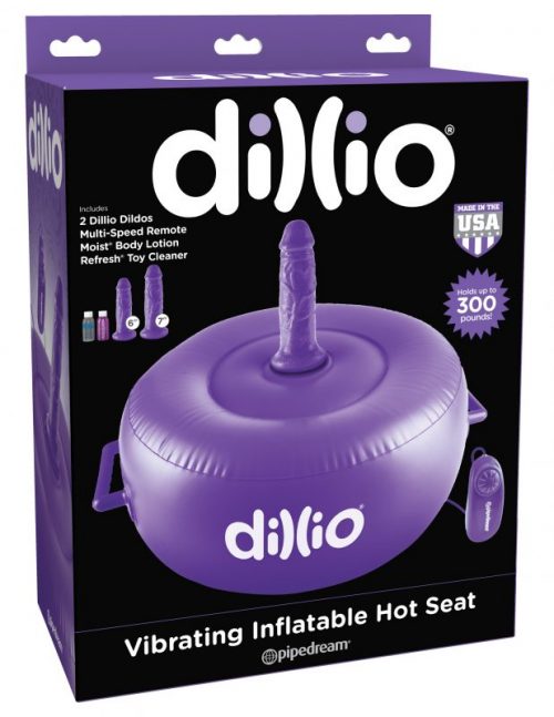 Dillio Purple Vibrating Inflatable Hot Seat – Varta Mayoreo