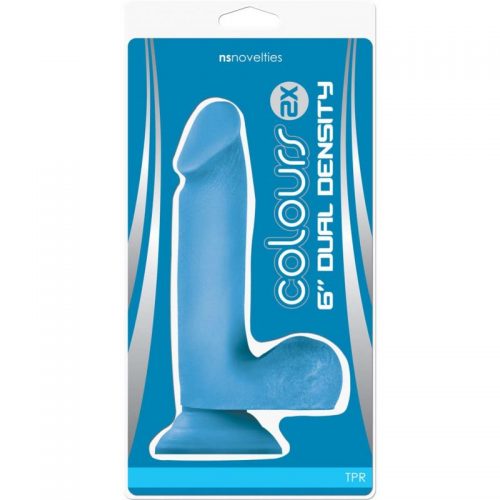 Colours – 2X Dual Density – 6″ Dildo – Blue – Varta Mayoreo Sexshop Online