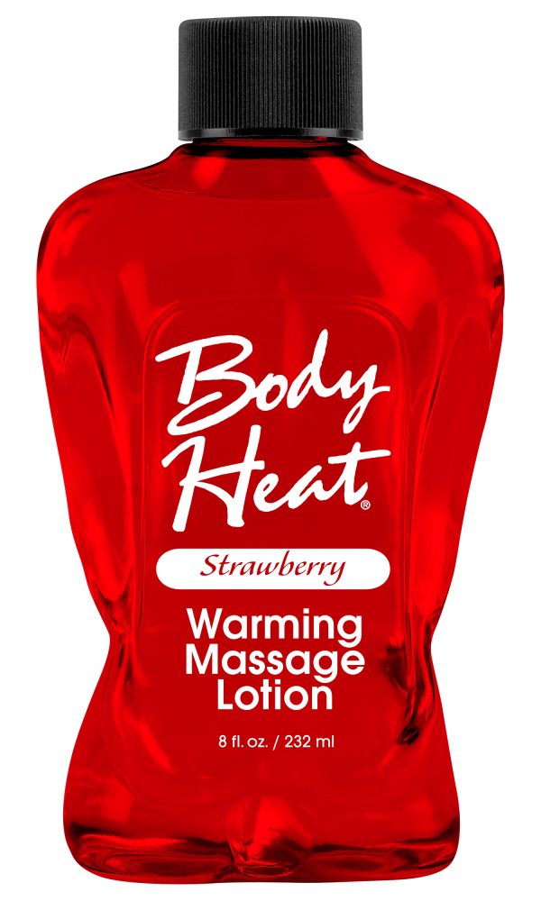 Body Heat  8 Oz. Warmin Massage Strawberry – Varta Mayoreo Sex Shop