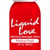 Liquid Love  1 Oz Warming Massage Lotion Passion Fruit - Varta Mayoreo Sex Shop