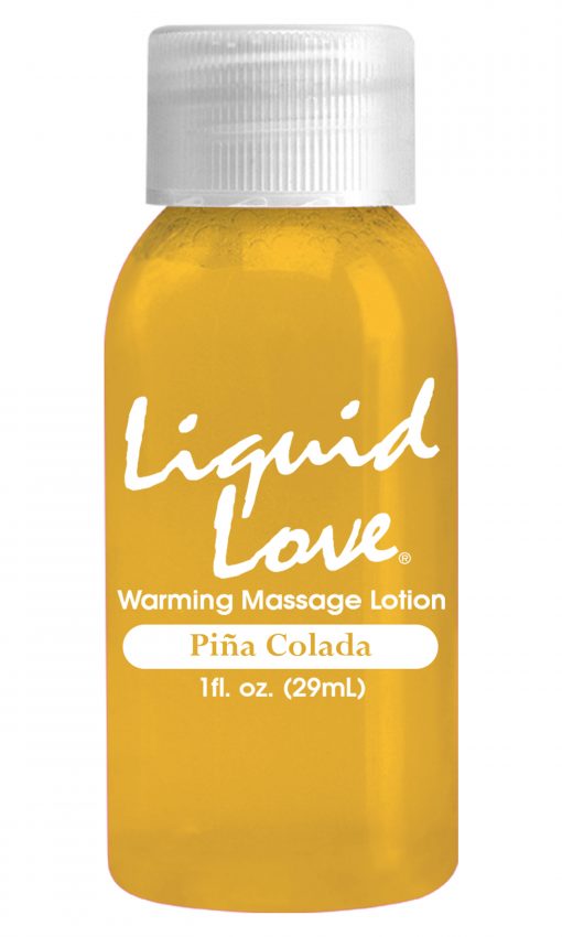 Liquid Love  1 Oz Warming Massage Lotion Pia Colada – Varta Mayoreo Sex Shop
