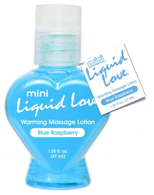 Mini Liquid Love Blue Raspberry Warming Massage Lotion – Varta Mayoreo Sex Shop