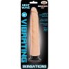Skinsations-Heat Wave-Vibrating Flesh Style Dildo 8" - Varta Mayoreo