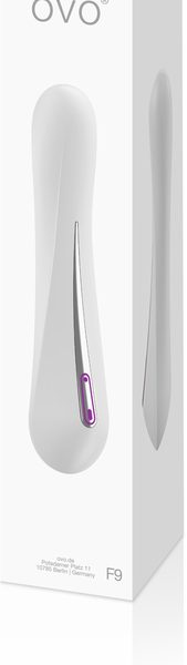 Ovo F9 Vibrator White Chrome