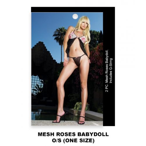 Mesh Roses Baby Doll_3