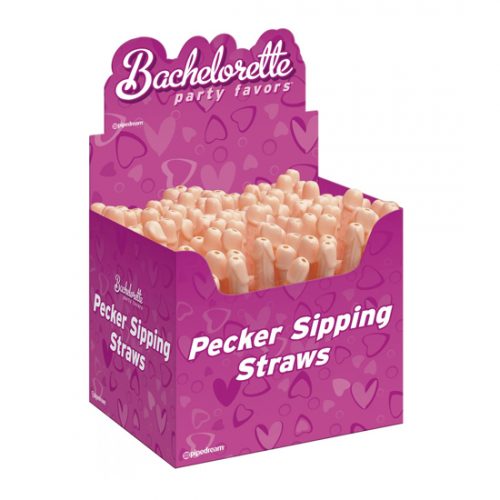Bachelorette Party Favors Pecker Sipping Straws Display Of 144