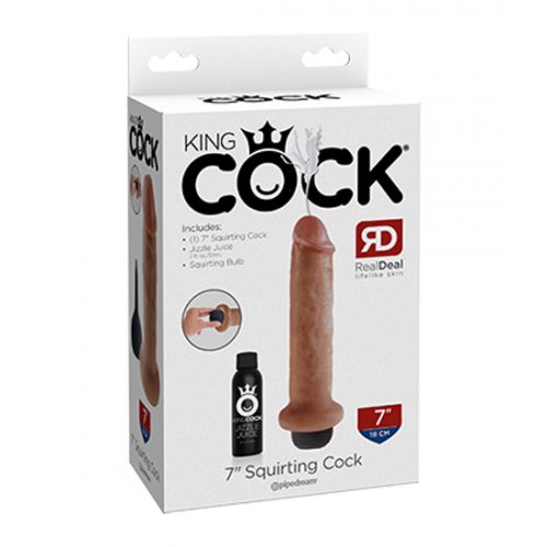 King Cock 7 Squirting Cock – Tan_1
