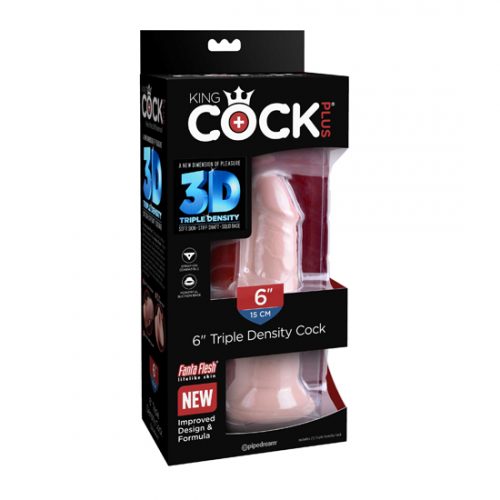 King Cock Plus 6 Triple Density Cock – Light_1