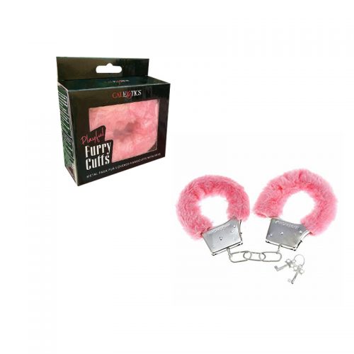 PLAYFUL FURRY CUFFS-PINK